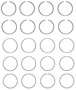 Enginetech C84014-.50 Premium .50mm Oversize Piston Ring Set for 1981-1985 Chevy Isuzu 1.8L 111ci I4 - Complete Engine Ring Set