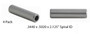 Valve Guides: 4 Count - .3440 x .5020 x 2.125" - Iron Spiral Reamed - GD9867