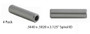 Valve Guides: 4 Count - .3440 x .5020 x 2.125" - Iron Spiral Reamed - GD9867