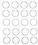 Enginetech M89134-STD Premium Standard Piston Ring Set for 1987-2003 Chevy GMC Buick 2.0L/2.2L 122-134ci I4 - Complete Engine Ring Set