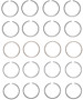 Enginetech S73124-STD Premium Standard Piston Ring Set for 2009-2015 Honda 1.5L I4 - Complete Engine Ring Set - Sized by Bore