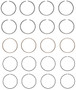 Enginetech S88124-STD Premium Standard Piston Ring Set for 2006-2022 Dodge Chrysler Ram Jeep 2.4L 144ci I4 - Complete Engine Ring Set