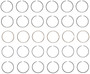 Enginetech S89186-100 Premium 1.00mm Oversize Piston Ring Set for 1996-2008 Chevy Ford Lincoln 3.0L/3.1L V6 - Complete Engine Ring Set