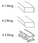 Enginetech R35056-030 Cast .030" Oversize Piston Ring Set for 1960-1979 Chevy Ford Buick 2.4L-3.3L 144-200ci I6 - Complete Engine Ring Set