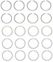 Enginetech C86154-STD Premium Standard Piston Ring Set for 1987-1997 Toyota 2.0L 122ci I4 - Complete Engine Ring Set - Sized by Bore