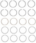Enginetech S86114-STD Premium Standard Piston Ring Set for 2000-2008 Chevy Isuzu Suzuki 2.0L/2.2L 122ci I4 - Complete Engine Ring Set