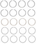 Enginetech C85224-100 Premium 1.00mm Oversize Piston Ring Set for 1987-1991 Dodge Plymouth Mitsubishi 2.0L I4 - Complete Engine Ring Set