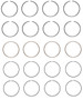 Enginetech C96034-030 Premium .030" Oversize Piston Ring Set for 1995-2001 Ford Mazda 2.3L/2.5L 140-153ci I4 - Complete Engine Ring Set