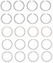 Enginetech C89174-STD Premium Standard Piston Ring Set for 1990-1998 Nissan 2.4L I4 - Complete Engine Ring Set - Sized by Bore
