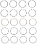 Enginetech S95524-.50 Premium .50mm Oversize Piston Ring Set for 2007-2012 Chevy GMC Isuzu 2.9L 178ci I4 - Complete Engine Ring Set