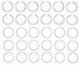 Enginetech C86126-.25 Premium .25mm Oversize Piston Ring Set for 1997-2010 Dodge Chrysler Cadillac 2.7L/3.0L V6 - Complete Engine Ring Set