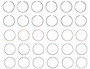 Enginetech C39156-STD Premium Standard Piston Ring Set for 1987-1991 Dodge 3.9L 239ci V6 - Complete Engine Ring Set - Sized by Bore