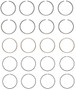 Enginetech S99504-STD Premium Standard Piston Ring Set for 1996-1999 Subaru 2.5L 4cyl - Complete Engine Ring Set - Sized by Bore