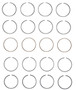 Enginetech M40134-STD Premium Standard Piston Ring Set for 1982-1993 Chevy GMC Jeep Buick 2.5L 151ci I4 - Complete Engine Ring Set