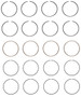 Enginetech C87544-.50 Premium .50mm Oversize Piston Ring Set for 1992-2010 Dodge Chrysler Jeep 2.2L/2.4L I4 - Complete Engine Ring Set