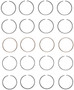 Enginetech S38814-040 Premium .040" Oversize Piston Ring Set for 1996-2002 Dodge Jeep 2.5L 150-153ci I4 - Complete Engine Ring Set