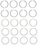 Enginetech C80614-STD Premium Standard Piston Ring Set for 1983-1994 Plymouth Mitsubishi 1.8L 107ci I4 - Complete Engine Ring Set