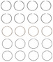 Enginetech C92134-100 Premium 1.00mm Oversize Piston Ring Set for 1987-1995 Oldsmobile 2.3L 138ci I4 - Complete Engine Ring Set