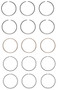 Enginetech C74123-STD Premium Standard Piston Ring Set for 1989-2000 Chevy Geo 1.0L 61ci I3 - Complete Engine Ring Set - Sized by Bore