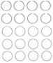 Enginetech C81114-.50 Premium .50mm Oversize Piston Ring Set for 1983-1991 Chevy Toyota 1.6L 98ci I4 - Complete Engine Ring Set