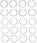 Enginetech C86224-100 Premium 1.00mm Oversize Piston Ring Set for 1991-1999 Nissan INFINITI 2.0L 122ci I4 - Complete Engine Ring Set