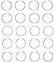 Enginetech S81124-STD Premium Standard Piston Ring Set for 2006-2015 Honda 1.8L I4 - Complete Engine Ring Set - Sized by Bore
