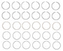 Enginetech C89156-.75 Premium .75mm Oversize Piston Ring Set for 1986-2000 Ford Mercury Mazda 3.0L 182ci V6 - Complete Engine Ring Set