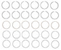 Enginetech C91516-100 Premium 1.00mm Oversize Piston Ring Set for 1996-2004 Mercury Nissan INFINITI 3.3L V6 - Complete Engine Ring Set