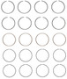 Enginetech C87014-.50 Premium .50mm Oversize Piston Ring Set for 1981-1983 Nissan 2.2L 2187ci I4 - Complete Engine Ring Set