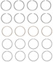 Enginetech C86334-STD Premium Standard Piston Ring Set for 1986-1995 Toyota 2.0L 122ci I4 - Complete Engine Ring Set - Sized by Bore