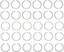 Enginetech S86726-.50 Premium .50mm Oversize Piston Ring Set for 2001-2009 Hyundai Kia 2.7L V6 - Complete Engine Ring Set