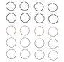 Enginetech R38854-040 Cast .040" Oversize Piston Ring Set for 1962-1995 Chevy GMC Jeep Eagle 2.5L 150-153ci I4 - Complete Engine Ring Set