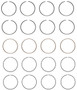 Enginetech C92114-.50 Premium .50mm Oversize Piston Ring Set for 1985-1995 Toyota Mazda 2.4L/2.6L I4 - Complete Engine Ring Set