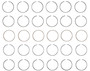 Enginetech S84126-STD Premium Standard Piston Ring Set for 1999-2005 Chevy Suzuki 2.5L V6 - Complete Engine Ring Set - Sized by Bore