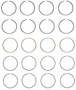 Enginetech S75534-.50 Premium .50mm Oversize Piston Ring Set for 1993-2002 Hyundai 1.5L I4 - Complete Engine Ring Set - Sized by Bore