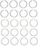 Enginetech C85534-STD Premium Standard Piston Ring Set for 1983-1988 Dodge Plymouth Mitsubishi 2.0L 122ci I4 - Complete Engine Ring Set