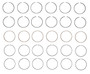 Enginetech C83506-.75 Premium .75mm Oversize Piston Ring Set for 1995-2000 Dodge Chrysler 2.5L 152ci V6 - Complete Engine Ring Set
