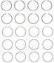 Enginetech S90114-STD Premium Standard Piston Ring Set for 2004-2007 Suzuki 2.3L 140ci I4 - Complete Engine Ring Set - Sized by Bore