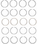 Enginetech S88534-STD Premium Standard Piston Ring Set for 2001-2007 Toyota Scion 2.4L I4 - Complete Engine Ring Set - Sized by Bore