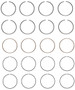 Enginetech S86414-STD Premium Standard Piston Ring Set for 2000-2008 Chevy Oldsmobile Pontiac 2.0L/2.2L I4 - Complete Engine Ring Set