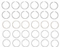 Enginetech R89156-.75 Cast .75mm Oversize Piston Ring Set for 1986-2000 Ford Mercury Mazda 3.0L 182ci V6 - Complete Engine Ring Set