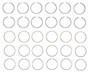 Enginetech R37556-STD Cast Standard Piston Ring Set for 1964-1990 Jeep Buick Oldsmobile 3.3L-4.2L 199-258ci I6 - Complete Engine Ring Set