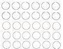 Enginetech C96008-100 Premium 1.00mm Oversize Piston Ring Set for 1999-2016 Chevy GMC Buick 4.8L/5.3L V8 - Complete Engine Ring Set