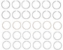 Enginetech S94016-STD Premium Standard Piston Ring Set for 1989-1993 Buick Oldsmobile Pontiac 3.3L 204ci V6 - Complete Engine Ring Set