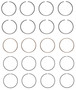 Enginetech C82714-100 Premium 1.00mm Oversize Piston Ring Set for 1986-1989 Honda 2.0L I4 - Complete Engine Ring Set - Sized by Bore