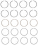 Enginetech S82114-STD Premium Standard Piston Ring Set for 1991-1994 Saturn 1.9L 116ci I4 - Complete Engine Ring Set - Sized by Bore