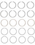 Enginetech C76014-STD Premium Standard Piston Ring Set for 1982-1988 Nissan 1.5L/1.6L 97ci I4 - Complete Engine Ring Set