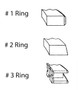 Enginetech C76014-STD Premium Standard Piston Ring Set for 1982-1988 Nissan 1.5L/1.6L 97ci I4 - Complete Engine Ring Set