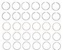 Enginetech R39156-STD Cast Standard Piston Ring Set for 1987-1991 Dodge 3.9L 239ci V6 - Complete Engine Ring Set - Sized by Bore