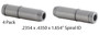 Valve Guides: Set of 4 - .2354 x .4350 x 1.654" - Iron Spiral Reamed - GD8671